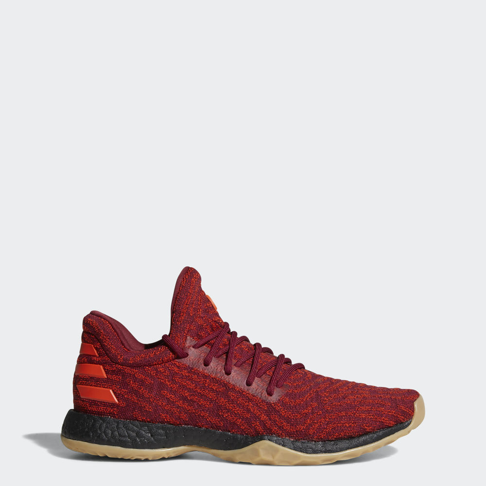 Adidas Harden Vol. 1 Ls Primeknit - παπουτσια μπασκετ ανδρικα - Μπορντο,Μέγεθος: EU 36 – 54 2/3 (380